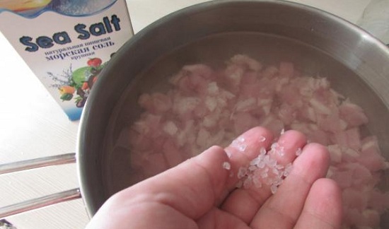 морскую пищевую соль
